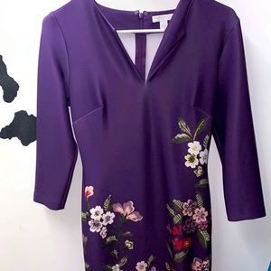 Purple Floral Dress